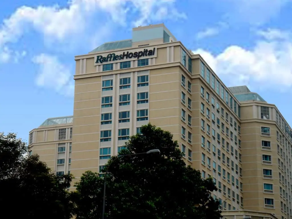 Photo of Raffles Hospital Singapore where people are treated with HSCT; CHOOSING AN HSCT FACILITY