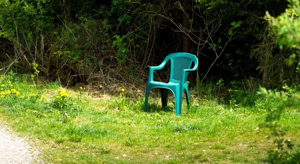 Photo of chair in forest - representing mobility issues: What is MS?