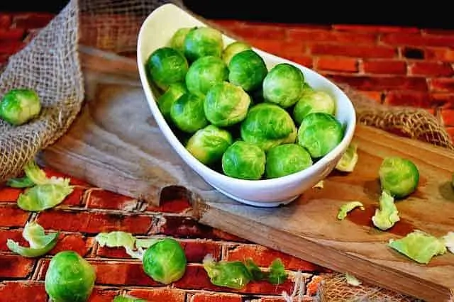 photo of brussels sprouts refecting title of page - best vegetables to eat on a keto diet
