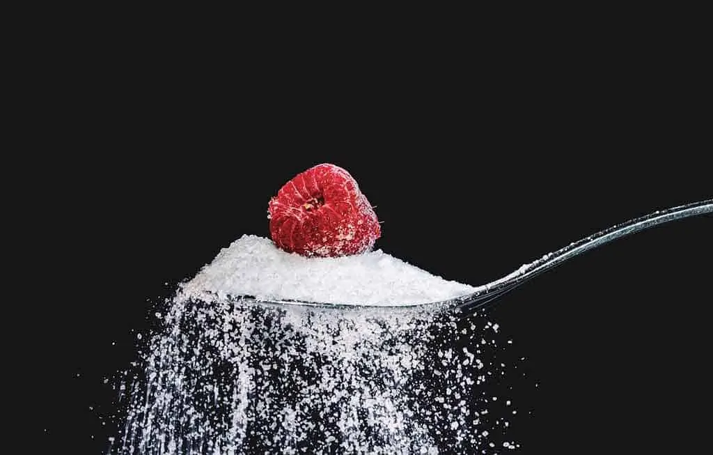 photo of spoonful of sugar with a raspberry on top: A keto diet is what our ancestors ate!