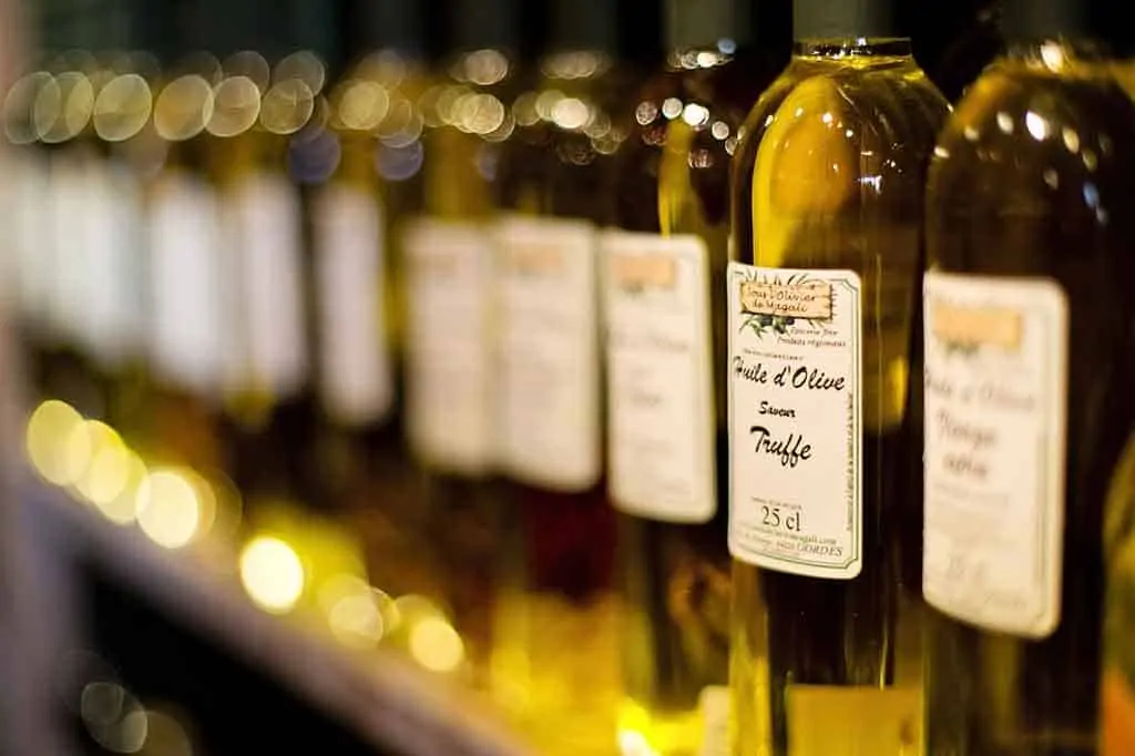 photo of bottles of oil