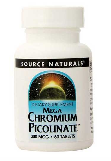 photo of Source Naturals Mega Chromium Picolinate: Coimbra Vitamins