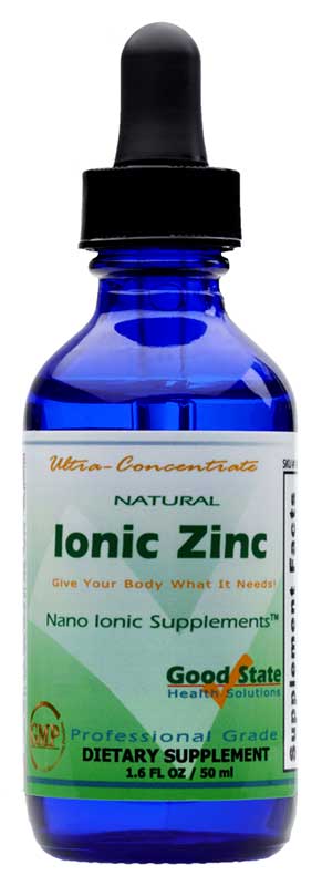 photo of a bottle of good state ionic zinc