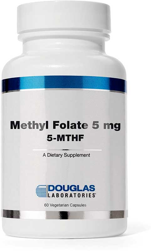 photo of a bottle of Douglas Labs Methyl Folate supplements: Coimbra Vitamins