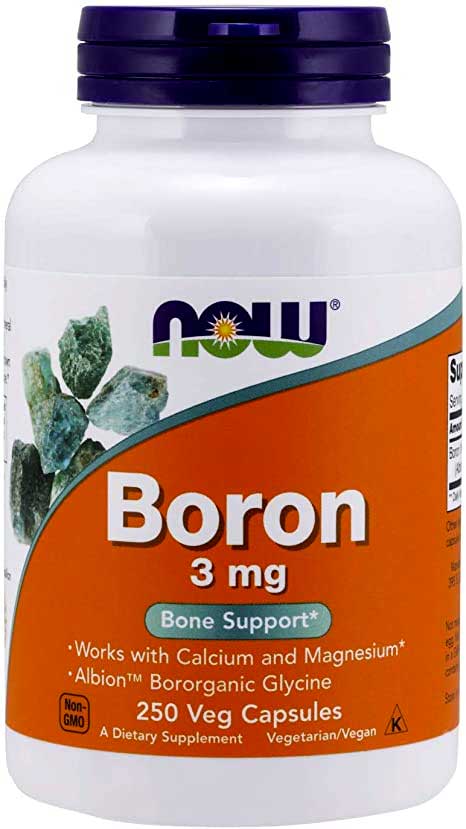 bottle of Now Boron 3mg