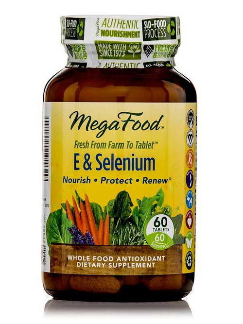 photo of a bottle of mega food selenium: Coimbra vitamins.